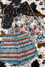 Load image into Gallery viewer, Aztec Yellowstone Print Drawstring Pocketed Shorts
