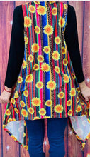 Load image into Gallery viewer, Serape/Leopard with Sunflower Print Vest
