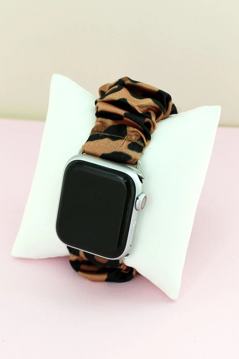 Leopard Scrunchie Band for Apple Watch,