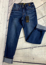 Load image into Gallery viewer, L&amp;B Dark Mid Wash Boyfriend Jeans
