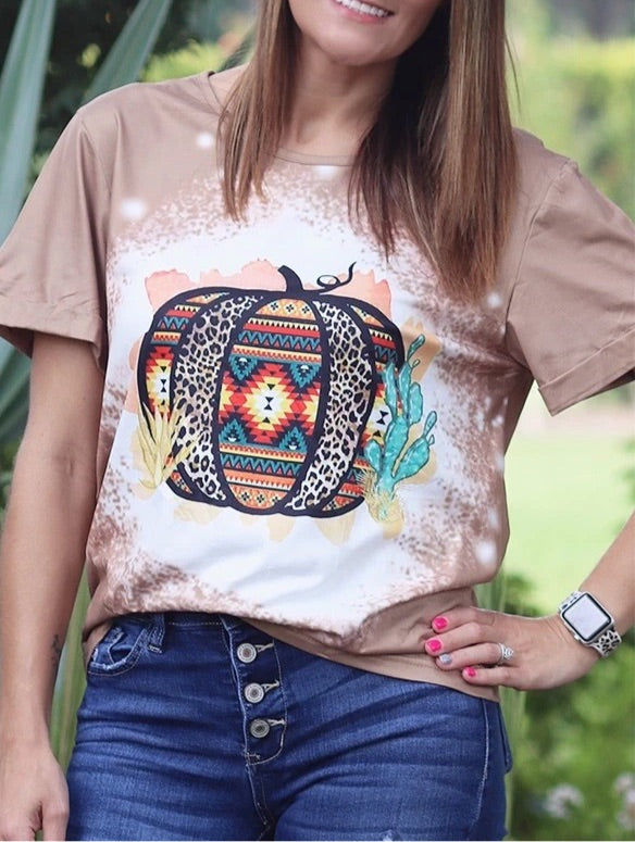 Aztec Pumpkin Graphic Shirt