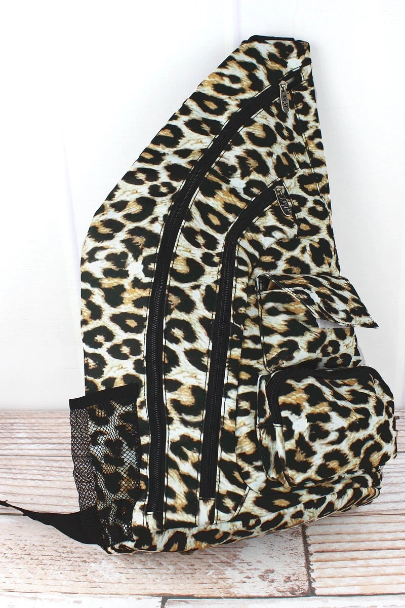 NGIL Leopard Sling Backpack