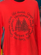 Load image into Gallery viewer, Christmas Cheer Red Long Sleeve Top
